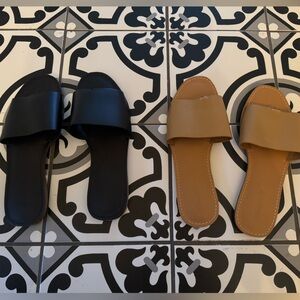 2 pair Madewell slides wm 9